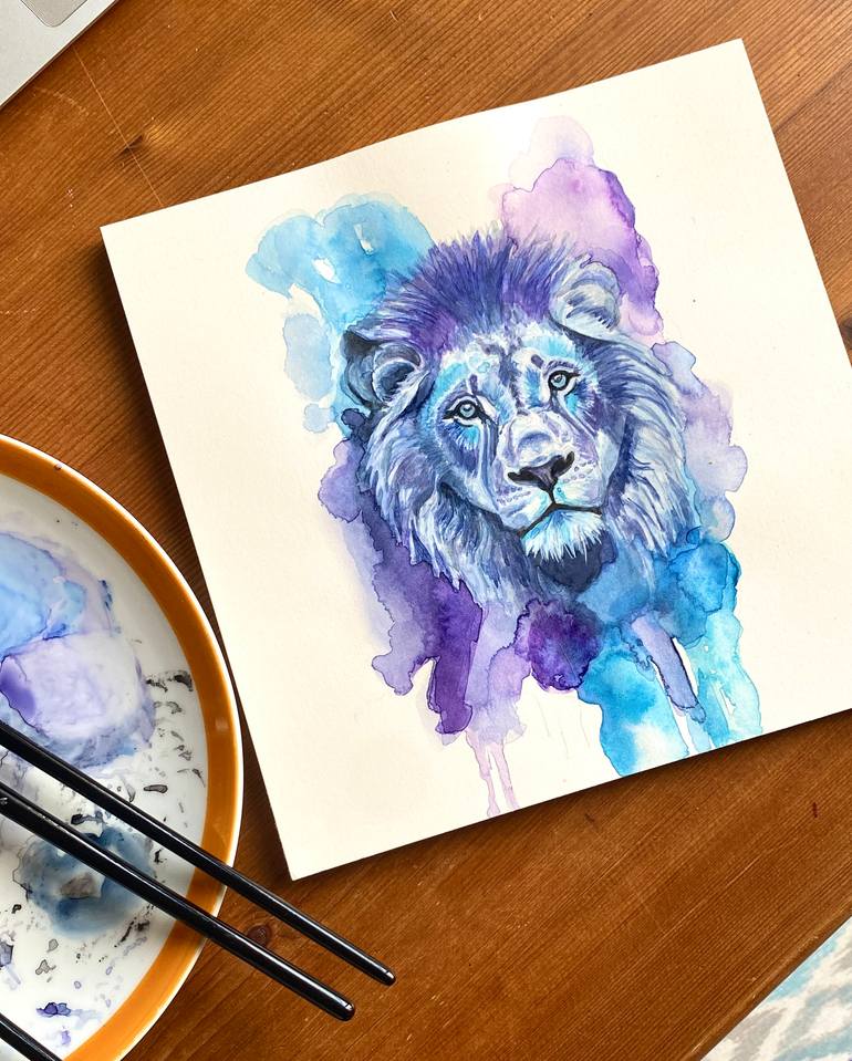 Original Illustration Animal Painting by Sandy Broenimann