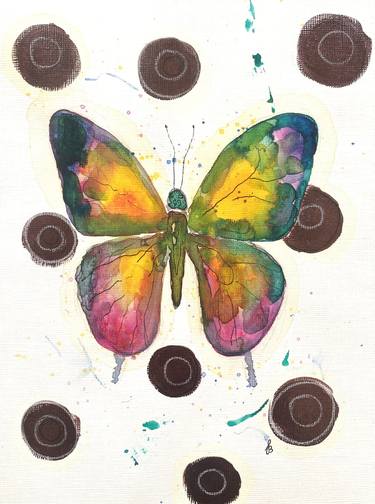 Colorful Butterfly Abstract Painting thumb