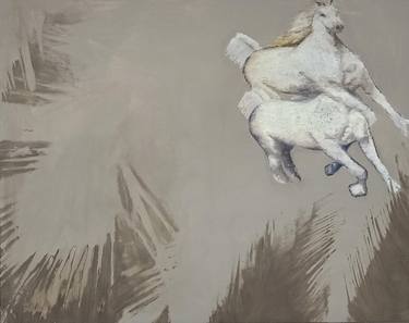 Original Abstract Horse Paintings by Karolina Zglobicka