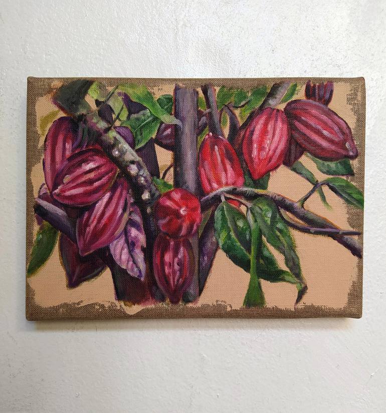 Original Figurative Botanic Painting by Valeria Pesce