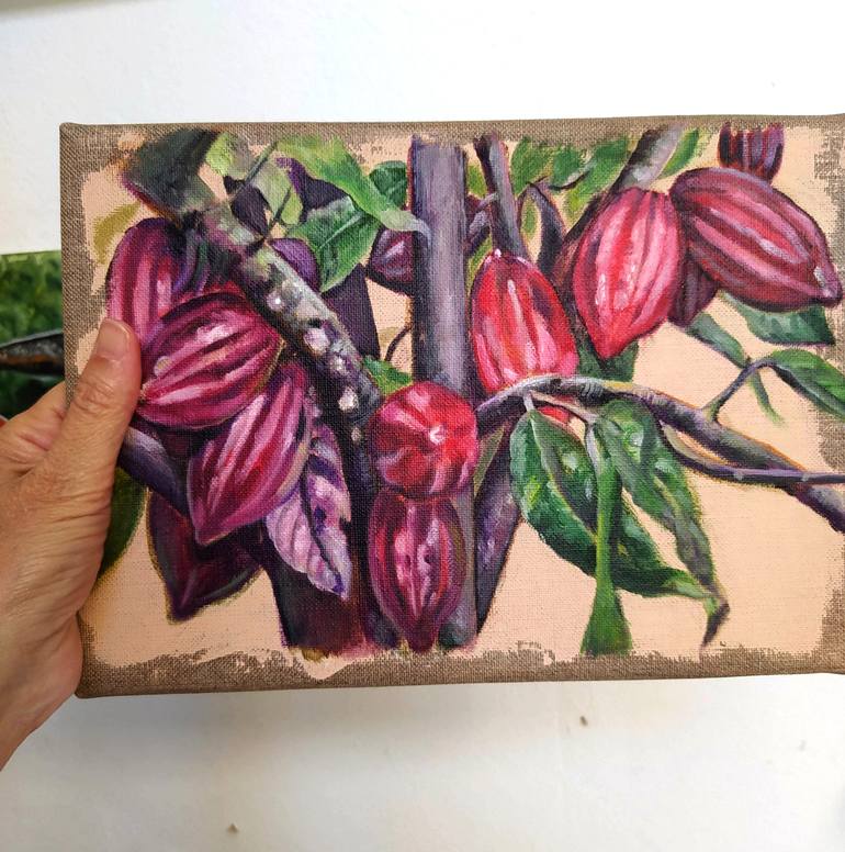Original Figurative Botanic Painting by Valeria Pesce