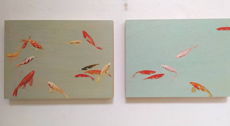 Original Contemporary Fish Painting by Valeria Pesce