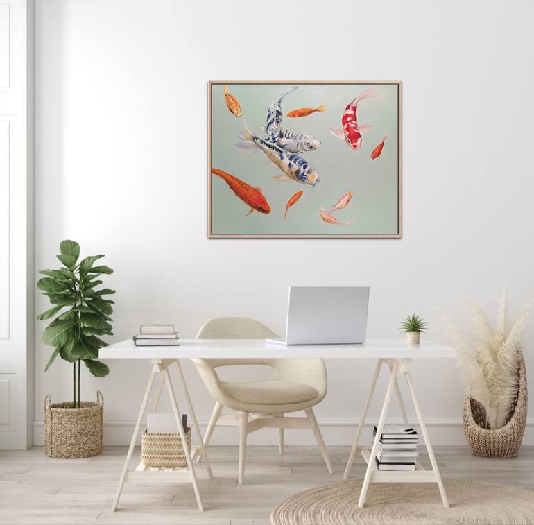 Original Contemporary Fish Painting by Valeria Pesce