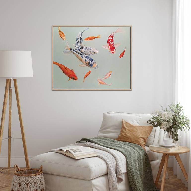 Original Contemporary Fish Painting by Valeria Pesce