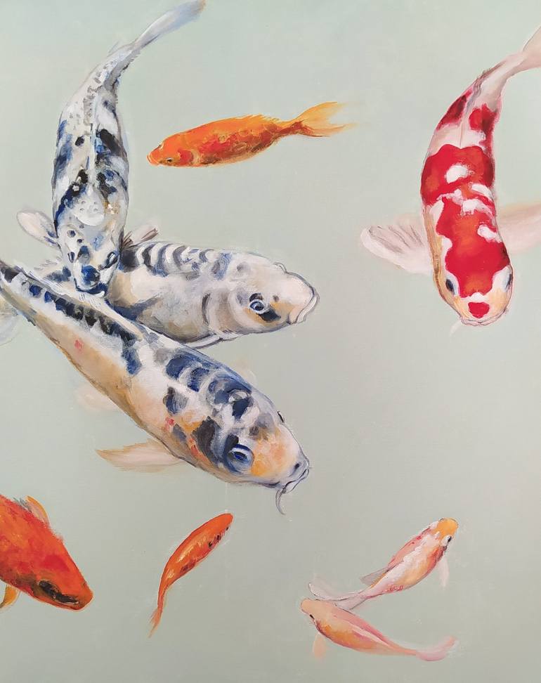 Original Contemporary Fish Painting by Valeria Pesce