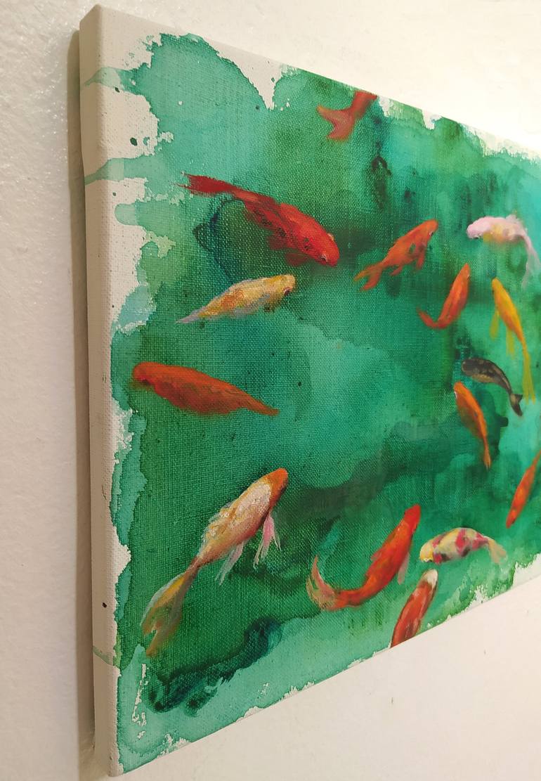 Original Figurative Fish Painting by Valeria Pesce
