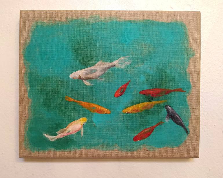 Original Figurative Fish Painting by Valeria Pesce