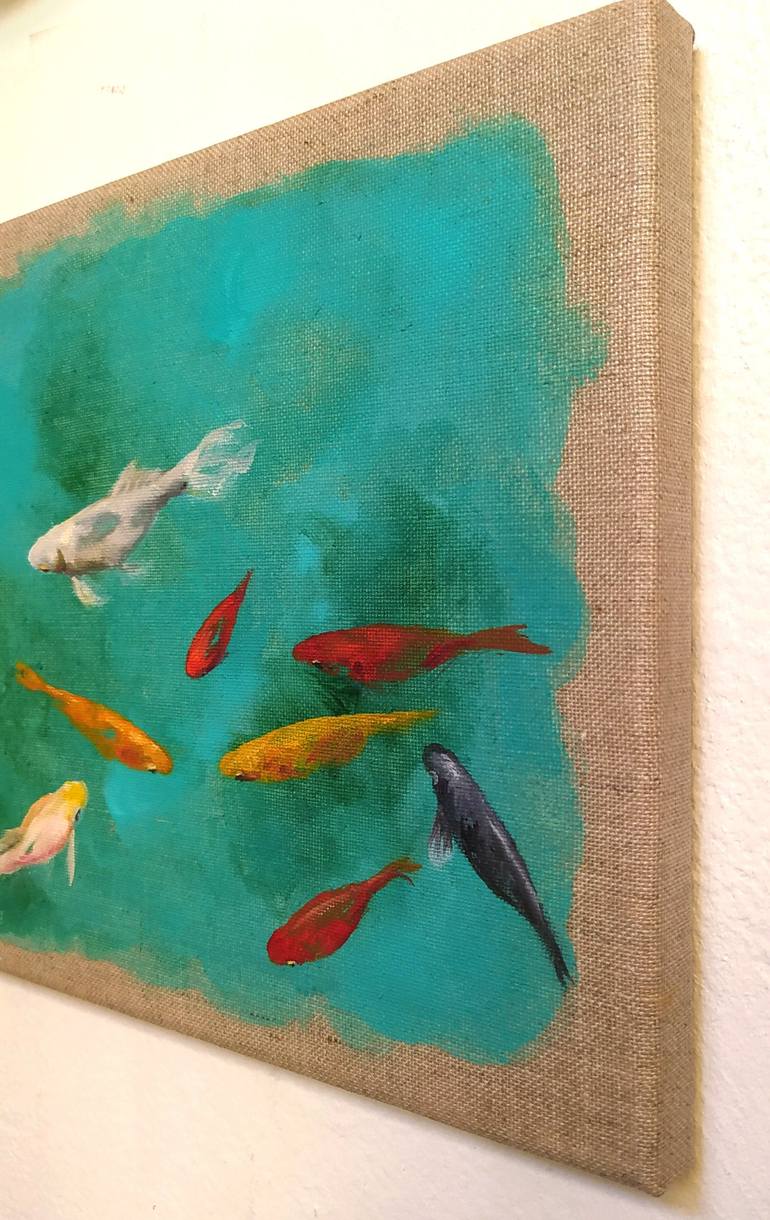 Original Figurative Fish Painting by Valeria Pesce