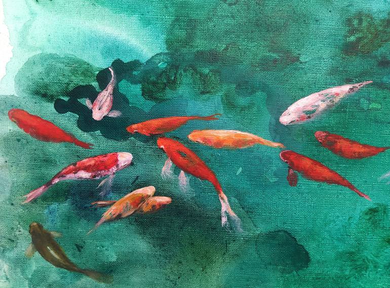 Original Fine Art Fish Painting by Valeria Pesce