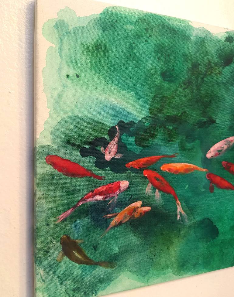 Original Fine Art Fish Painting by Valeria Pesce