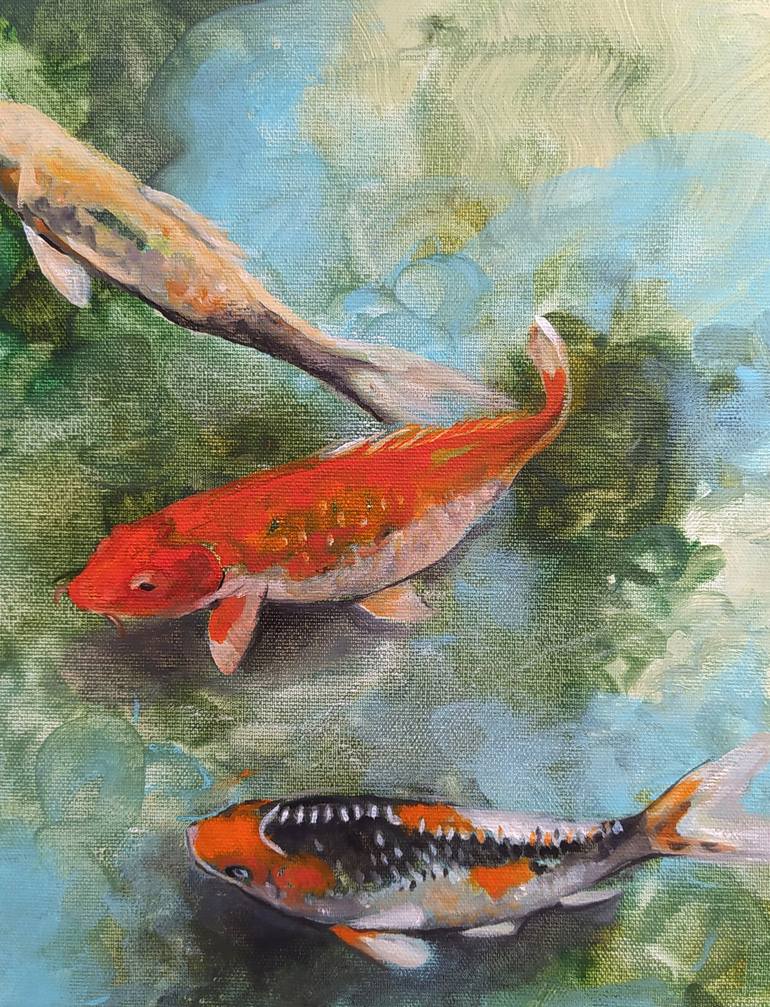 Original Contemporary Fish Painting by Valeria Pesce