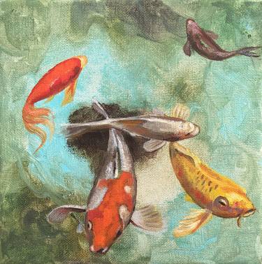 Original Figurative Fish Paintings by Valeria Pesce