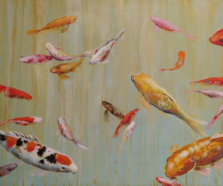 Original Figurative Fish Painting by Valeria Pesce