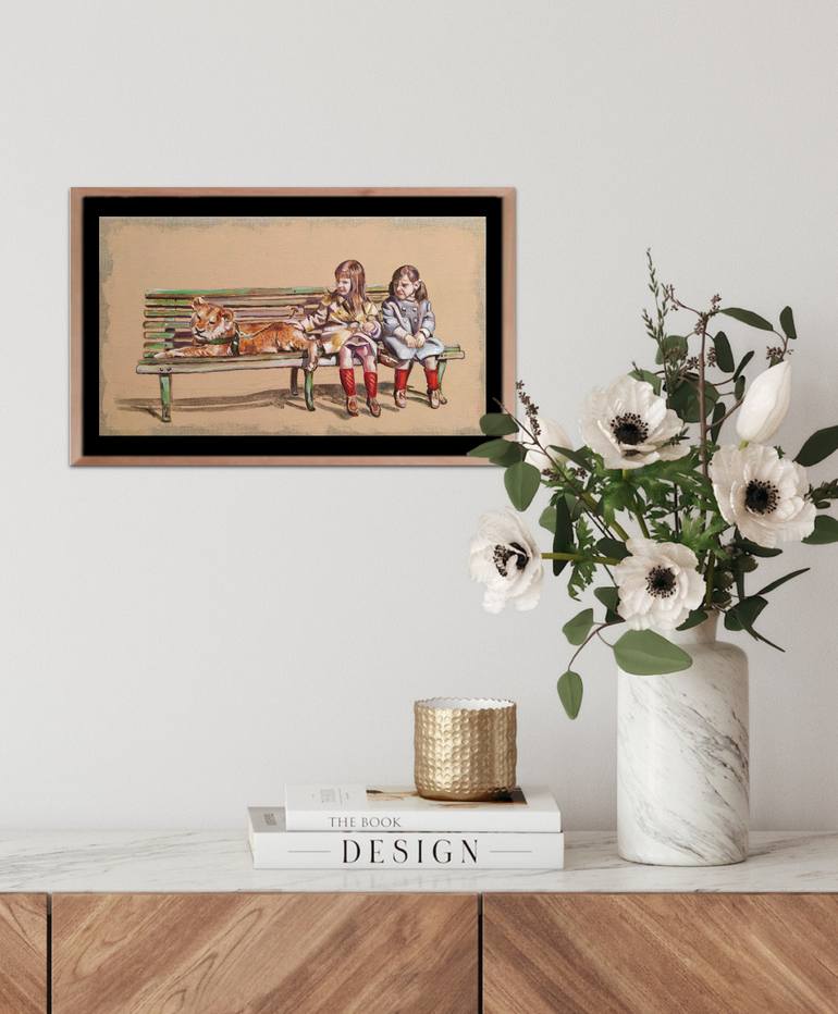 Original Figurative Children Painting by Valeria Pesce