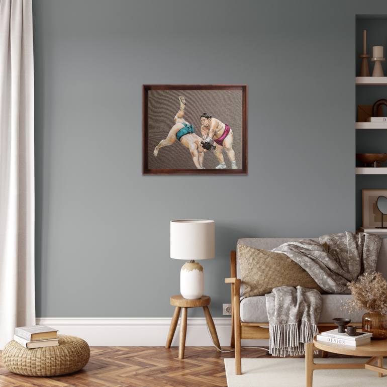Original Minimalism Sports Painting by Valeria Pesce