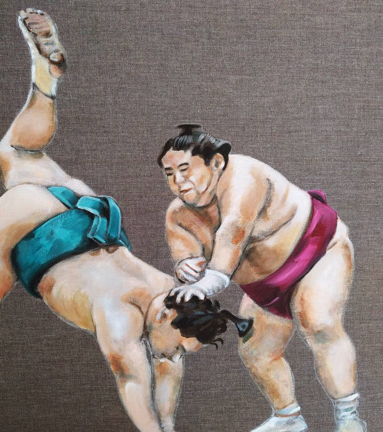 Original Minimalism Sports Painting by Valeria Pesce