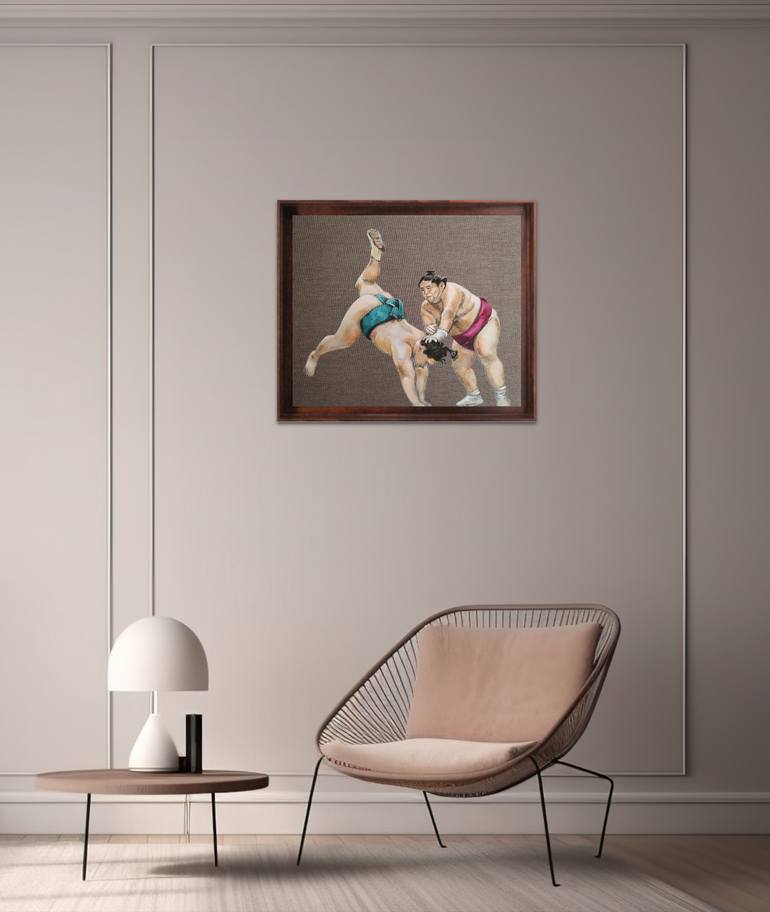 Original Minimalism Sports Painting by Valeria Pesce