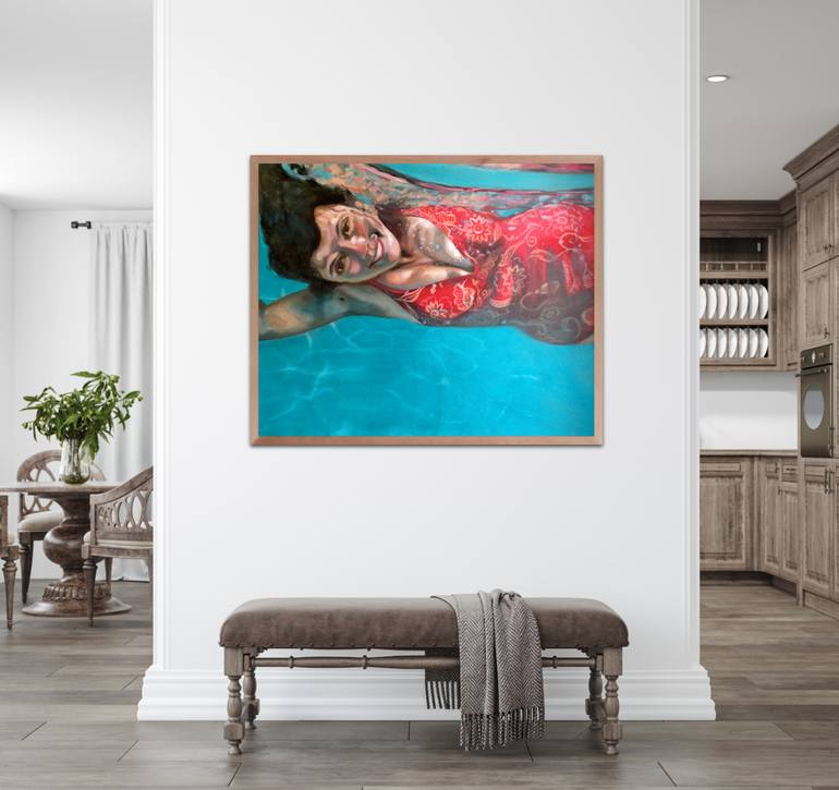 Original Figurative Women Painting by Valeria Pesce