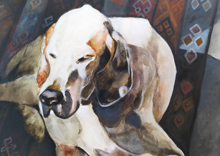 Original Dogs Painting by Valeria Pesce