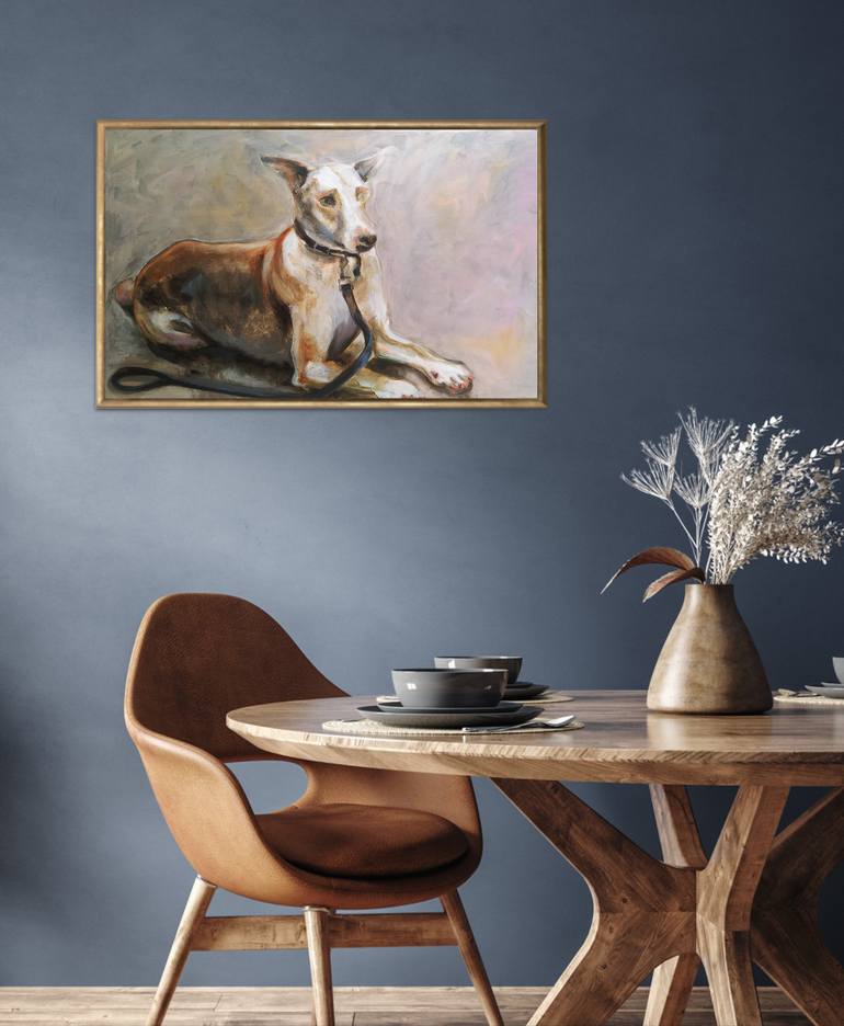 Original Figurative Dogs Painting by Valeria Pesce