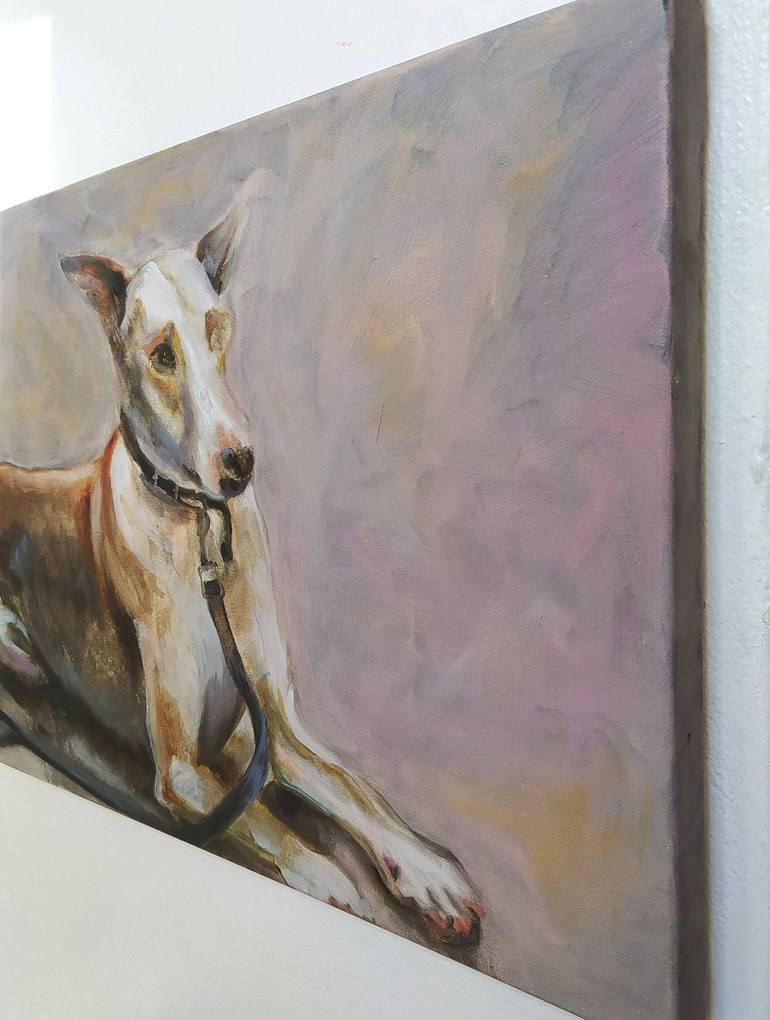 Original Realism Dogs Painting by Valeria Pesce