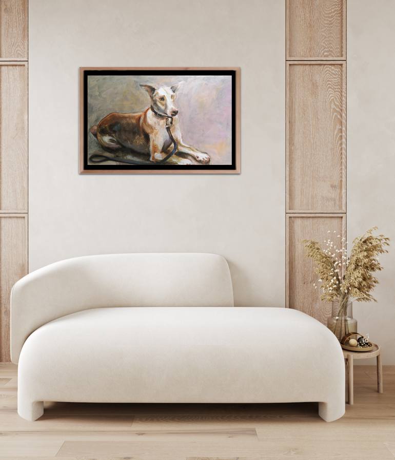 Original Figurative Dogs Painting by Valeria Pesce