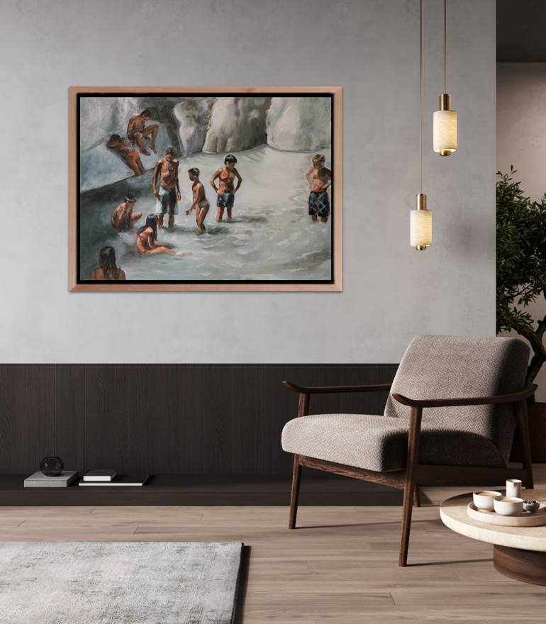 Original Figurative People Painting by Valeria Pesce