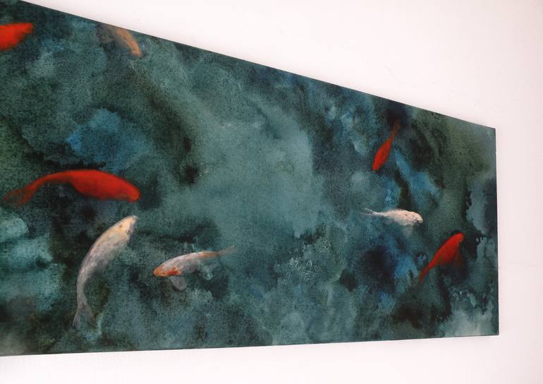 Original Figurative Fish Painting by Valeria Pesce