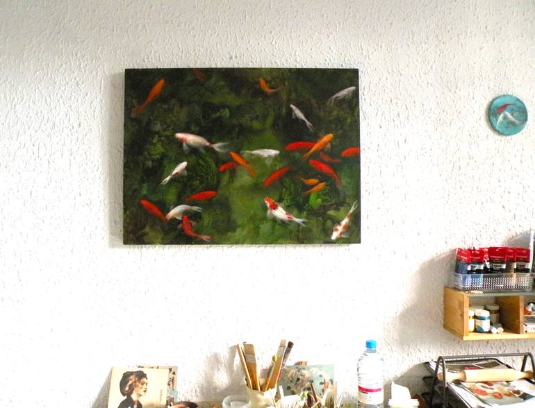 Original Fine Art Fish Painting by Valeria Pesce