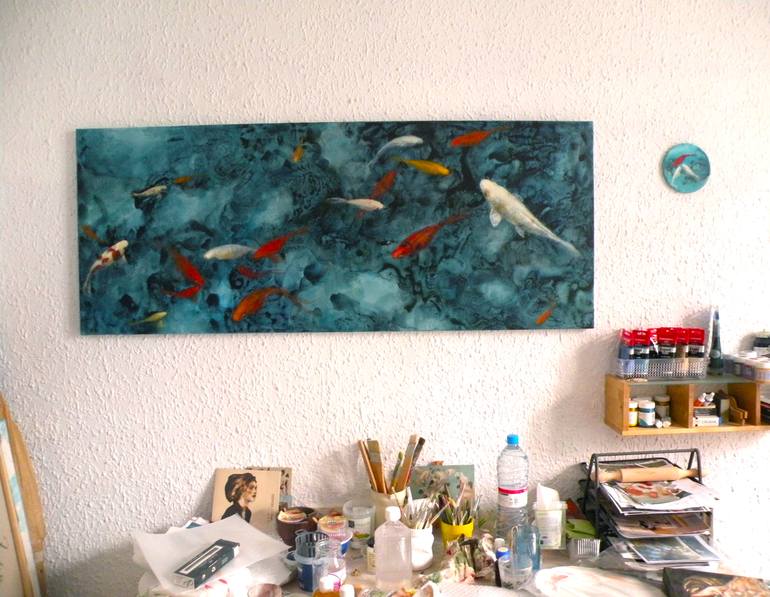 Original Fine Art Fish Painting by Valeria Pesce