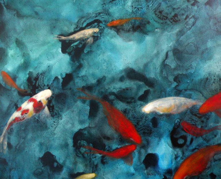 Original Fine Art Fish Painting by Valeria Pesce