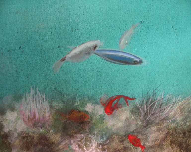 Original Fine Art Fish Painting by Valeria Pesce