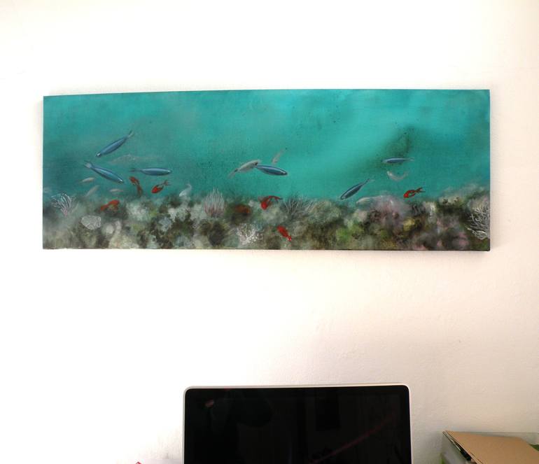 Original Fine Art Fish Painting by Valeria Pesce