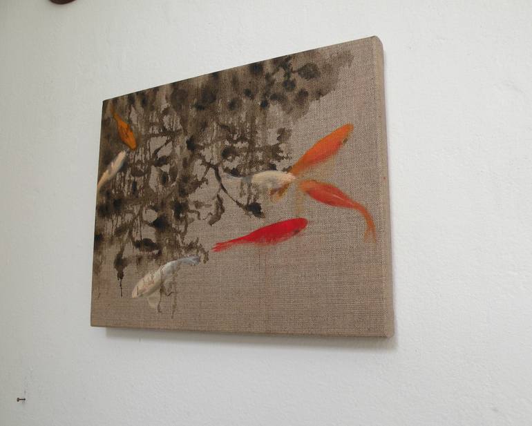 Original Fine Art Fish Painting by Valeria Pesce