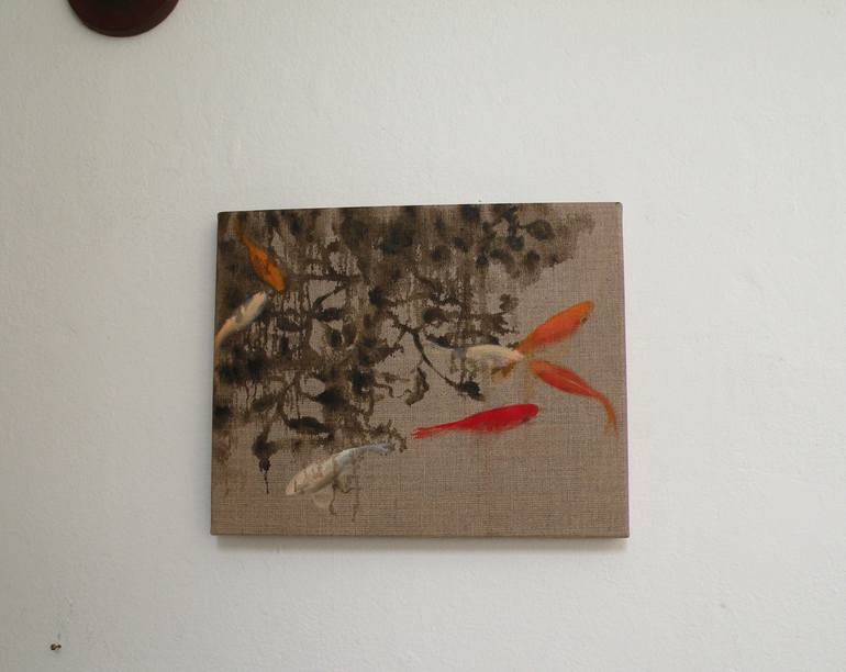 Original Fine Art Fish Painting by Valeria Pesce