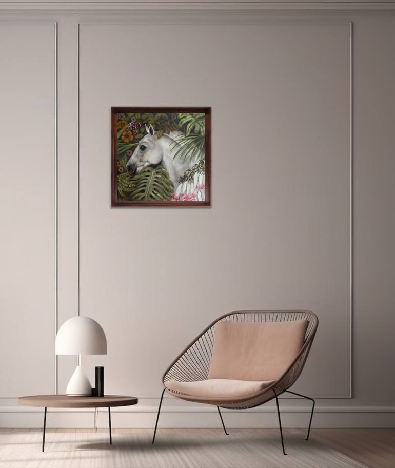 Original Figurative Horse Painting by Valeria Pesce