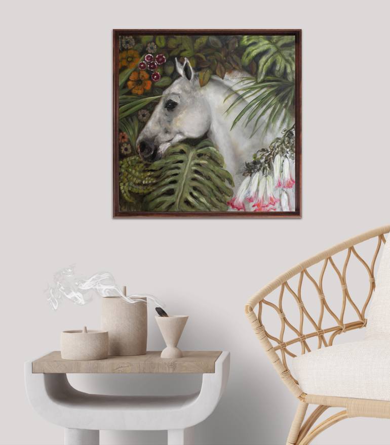 Original Figurative Horse Painting by Valeria Pesce