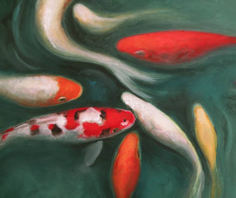 Original Fine Art Fish Painting by Valeria Pesce