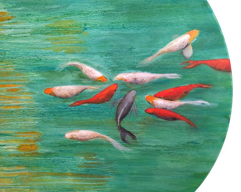 Original Fine Art Fish Painting by Valeria Pesce