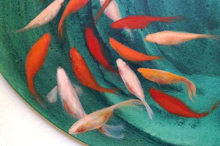 Original Fine Art Fish Painting by Valeria Pesce