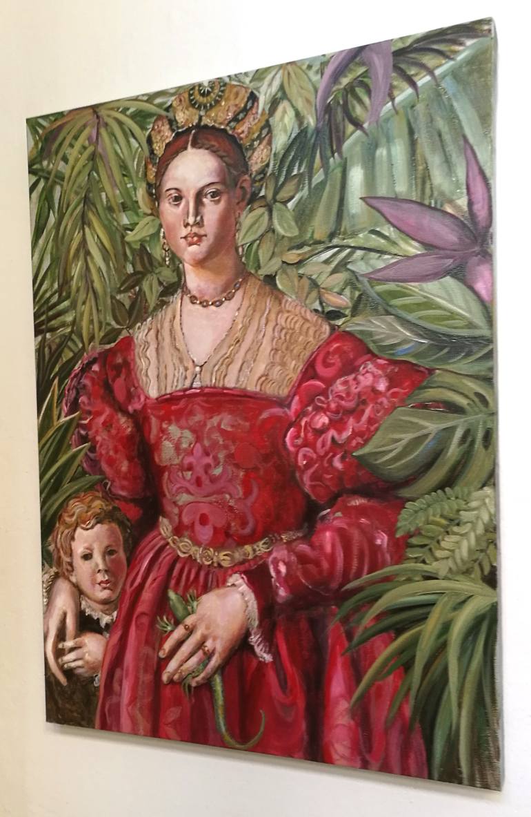Original Portrait Painting by Valeria Pesce