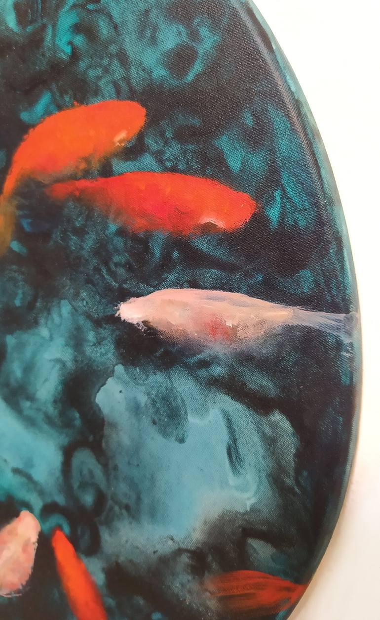 Original Fine Art Fish Painting by Valeria Pesce