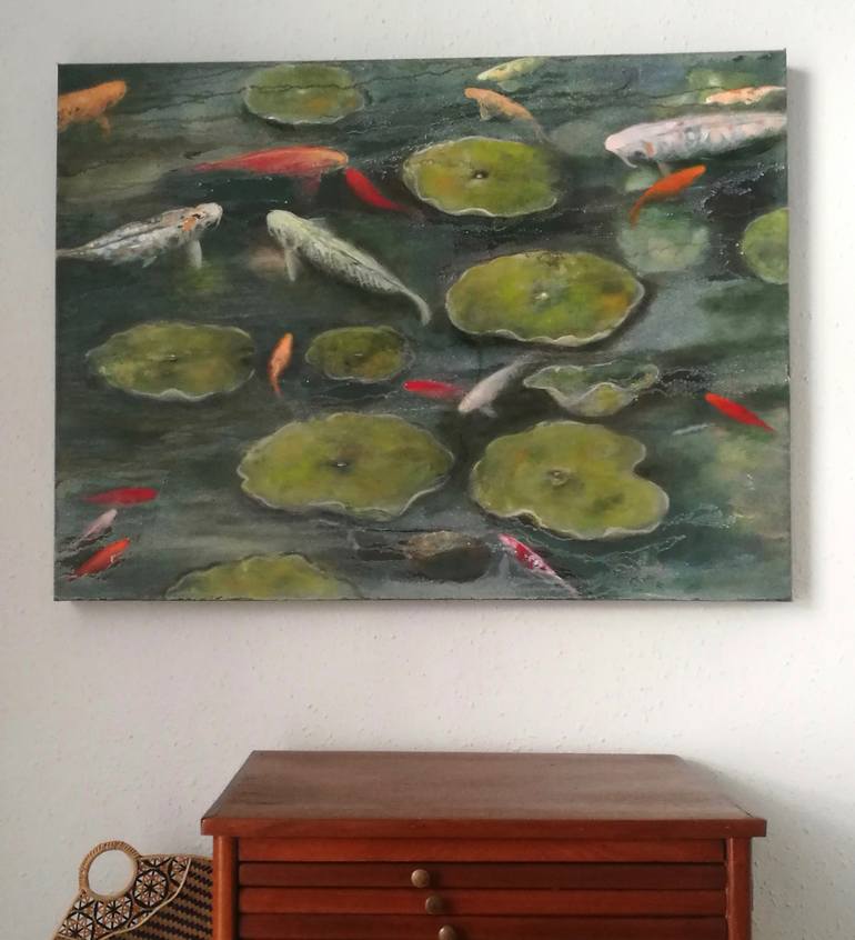 Original Fine Art Fish Painting by Valeria Pesce