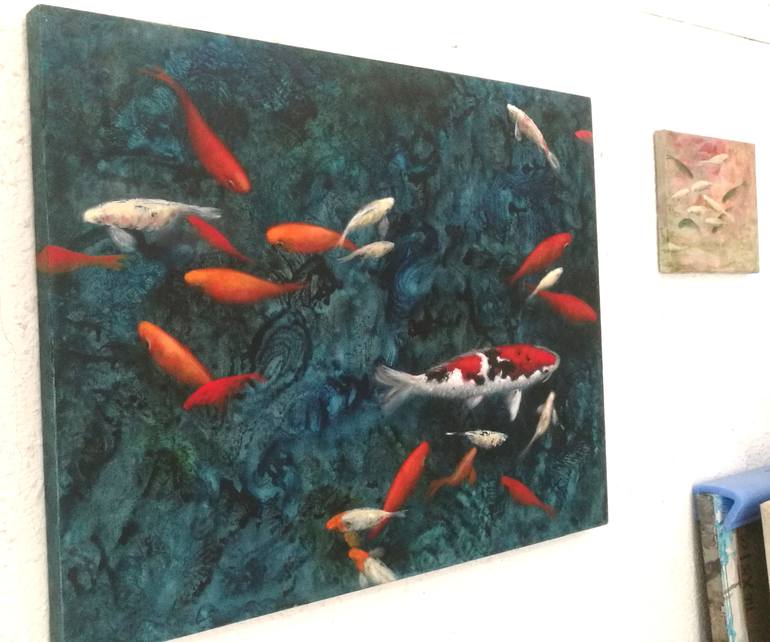 Original Fine Art Fish Painting by Valeria Pesce