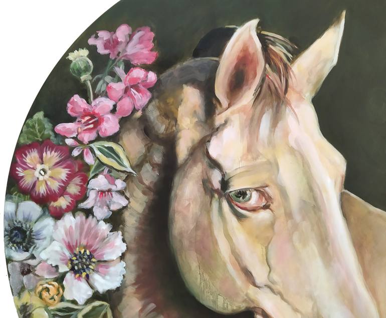 Original Figurative Horse Painting by Valeria Pesce