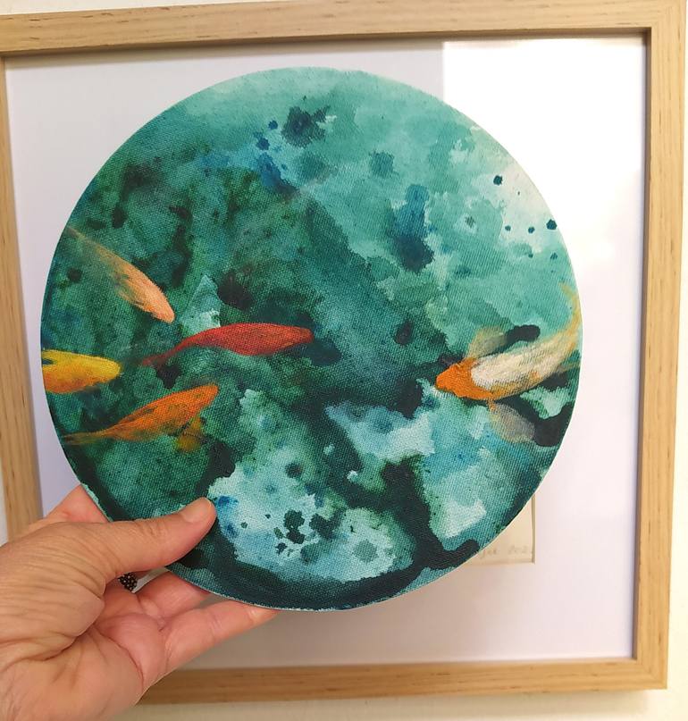 Original Fine Art Fish Painting by Valeria Pesce