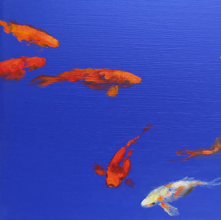 Original Figurative Fish Painting by Valeria Pesce