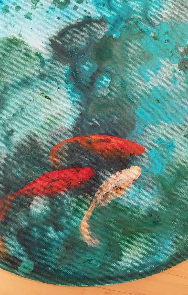 Original Expressionism Fish Painting by Valeria Pesce