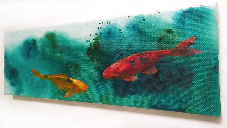 Original Figurative Fish Painting by Valeria Pesce