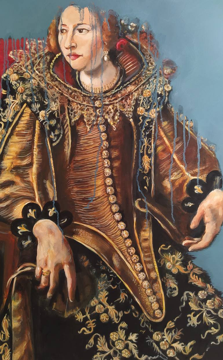 Original Figurative People Painting by Valeria Pesce